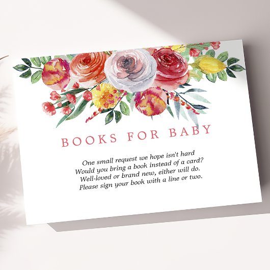 ワイルドフラワー赤ちゃんシャワーベビー エンクロージャーカード
