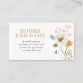 ワイルドフラワー赤ちゃんシャワーベビー エンクロージャーカード (正面)