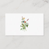 ワイルドフラワー赤ちゃんシャワー登録カード エンクロージャーカード (裏面)