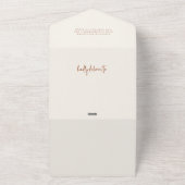 ワイルドフラワー赤ちゃんシャワー オールインワン招待状 (外側)