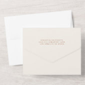 ワイルドフラワー赤ちゃんシャワー オールインワン招待状 (裏面)