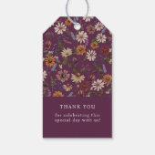 ワイルドフラワー赤ちゃんシャワー ギフトタグ (裏面)