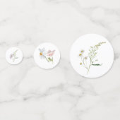 ワイルドフラワー赤ちゃんシャワー コンフェッティ (裏面)