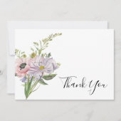 ワイルドフラワー赤ちゃんシャワー サンキューカード (正面)