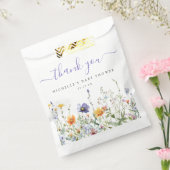 ワイルドフラワー赤ちゃんシャワー フェイバーバッグ (封をした状態)