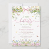 ワイルドフラワー赤ちゃんシャワー 招待状 (正面)