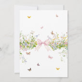 ワイルドフラワー赤ちゃんシャワー 招待状 (裏面)