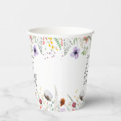 ワイルドフラワー赤ちゃんシャワー 紙コップ (右)