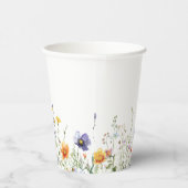 ワイルドフラワー赤ちゃんシャワー 紙コップ (右)
