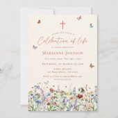 ワイルドフラワー追悼式 ライフセレブレーション 招待状 (正面)