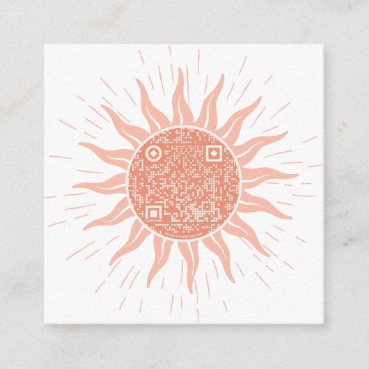 ワイルドフラワー錬金術ビズカード スクエア名刺 (正面)