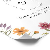 ワイルドフラワー開花の子育てヒント瓶ポスター ポスター (角)