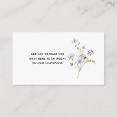 ワイルドフラワー開花カスタム詳細エンクロージャカード エンクロージャーカード (裏面)