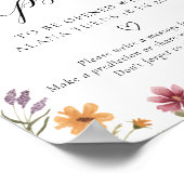 ワイルドフラワー開花タイムカプセル標識 ポスター (角)