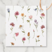 ワイルドフラワー開花ブライダルシャワー フェイバータグ (裏面)