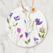 ワイルドフラワー開花ベビーシャワー フェイバータグ (裏面)