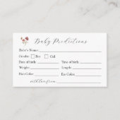 ワイルドフラワー開花ベビー予測カード エンクロージャーカード (正面)