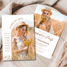 ワイルドフラワー開花卒業パーティーアーチ写真