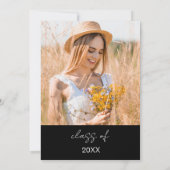 ワイルドフラワー開花卒業パーティーボホ 招待状 (裏面)