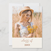 ワイルドフラワー開花卒業パーティーボホ 招待状 (裏面)