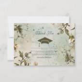 ワイルドフラワー開花卒業パーティー サンキューカード (正面)