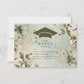 ワイルドフラワー開花卒業パーティー 出欠カード (正面)