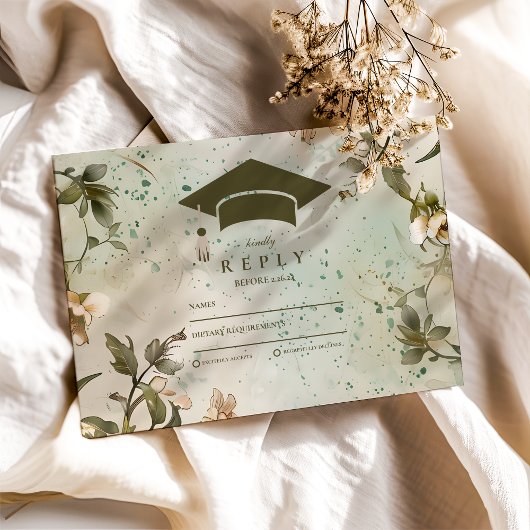 ワイルドフラワー開花卒業パーティー 出欠カード