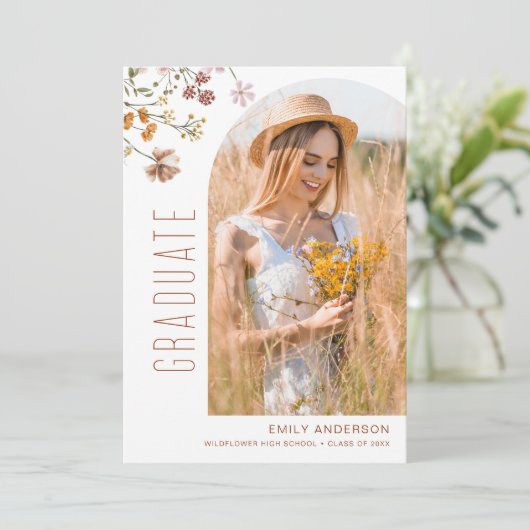 ワイルドフラワー開花卒業写真の発表 案内状 (スタンド正面)