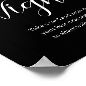 ワイルドフラワー開花日ナイトアイディアサイン日ナイト ポスター (角)