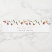 ワイルドフラワー開花 ペットボトルラベル (シングルラベル)