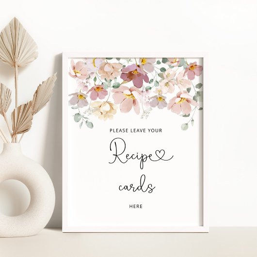 ワイルドフラワー離れのレシピカードはこちらポスター ポスター