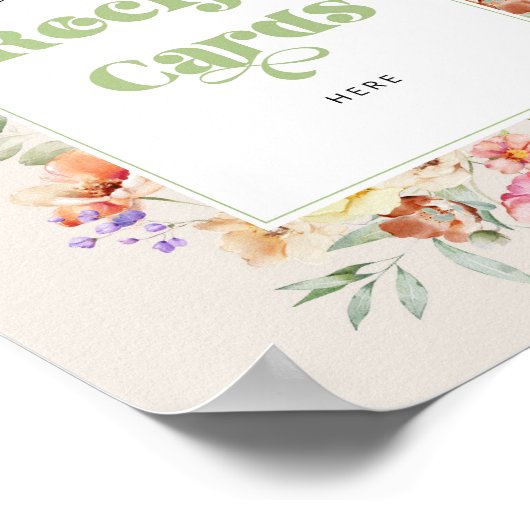 ワイルドフラワー離れのレシピカード ポスター (角)