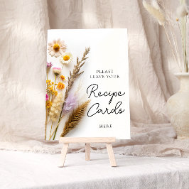 ワイルドフラワー離れのレシピカード ポスター
