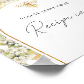 ワイルドフラワー離れは、あなたのレシピカードここにポスター ポスター (角)