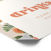 ワイルドフラワー飲料の看板 ポスター (角)