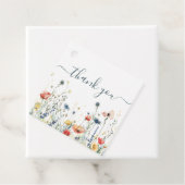 ワイルドフラワー鮮やかの赤ちゃんシャワー フェイバータグ (インサイチュ)