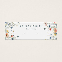 ワイルドフラワー鮮やかイヤリング表示カード