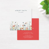 ワイルドフラワー鮮やかイヤリング表示カード (デスク)