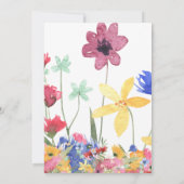 ワイルドフラワー鮮やかガーデンフローラフレ結婚ーム 招待状 (裏面)