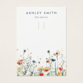 ワイルドフラワー鮮やかキーチェーン表示カード (正面)