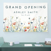 ワイルドフラワー鮮やかグランドオープン 横断幕 (トレードショー)