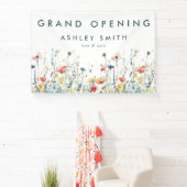 ワイルドフラワー鮮やかグランドオープン 横断幕 (インサイチュ)