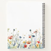 ワイルドフラワー鮮やかノート ノートブック (裏面)