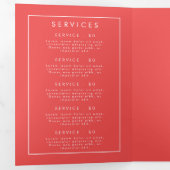 ワイルドフラワー鮮やかパンフレット 三つ折りプログラム (内部最初)