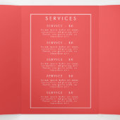 ワイルドフラワー鮮やかパンフレット 三つ折りプログラム (内部中)