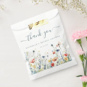 ワイルドフラワー鮮やかブライダルシャワー フェイバーバッグ (封をした状態)