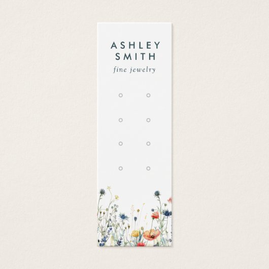 ワイルドフラワー鮮やかマルチイヤリングディスプレイカード (正面)