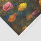 ワイルドフラワー鮮やか印象派のデコパージュ 薄葉紙 (詳細)