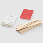 ワイルドフラワー鮮やか結婚式 プログラム ハンドファン (組立なし)