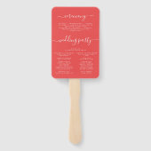 ワイルドフラワー鮮やか結婚式 プログラム ハンドファン (裏面)